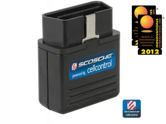 When installed in a car, Scosche's cellCONTROL disables mobile phone use while the vehicle is in motion