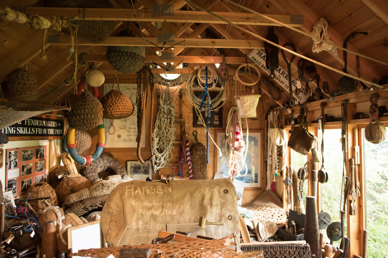 The Museum of Knots & Sailors' Ropework was built 20 years ago to serve as a museum to the owner's collection of knots and ropework