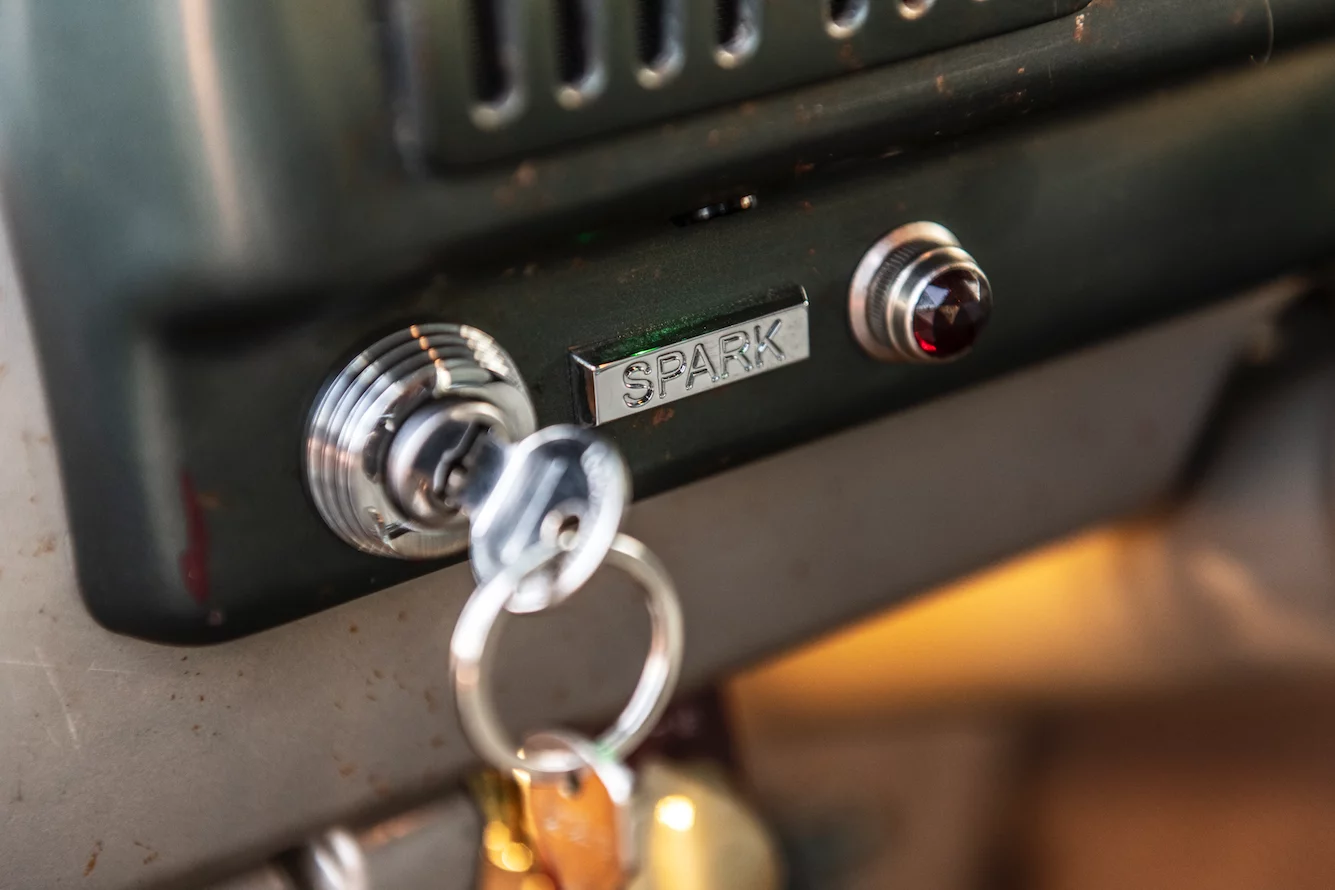 Icon preserved vintage-style switches and knobs while updating features and functions