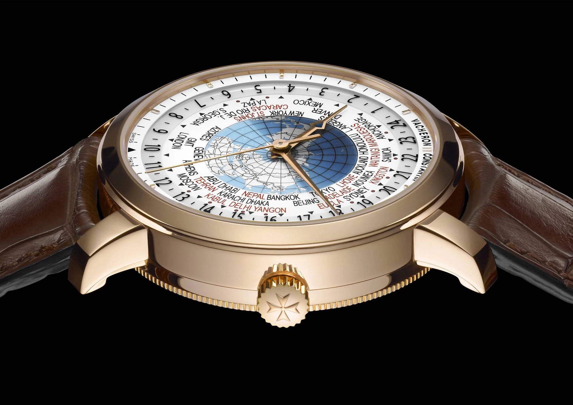 Vacheron Constantin's Patrimony Traditionnelle World Time model tells the time in all the world's 37 time zones
