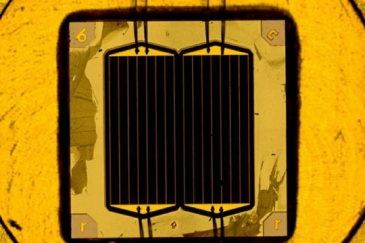 New world record solar cell (Image: Fraunhofer ISE)