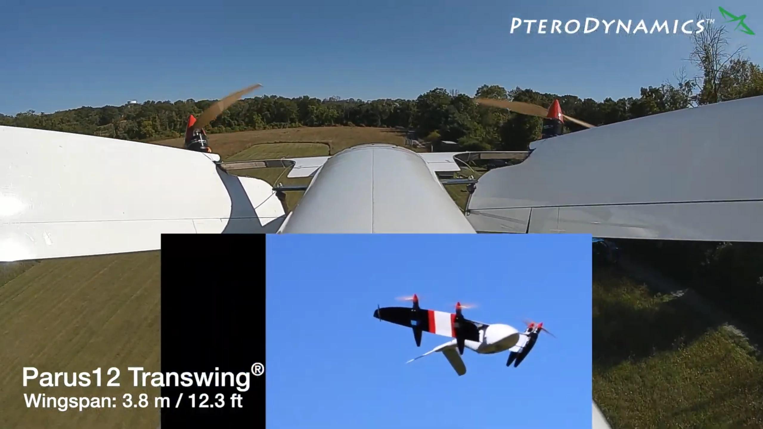 The Transwing system flies just fine partially unfolded