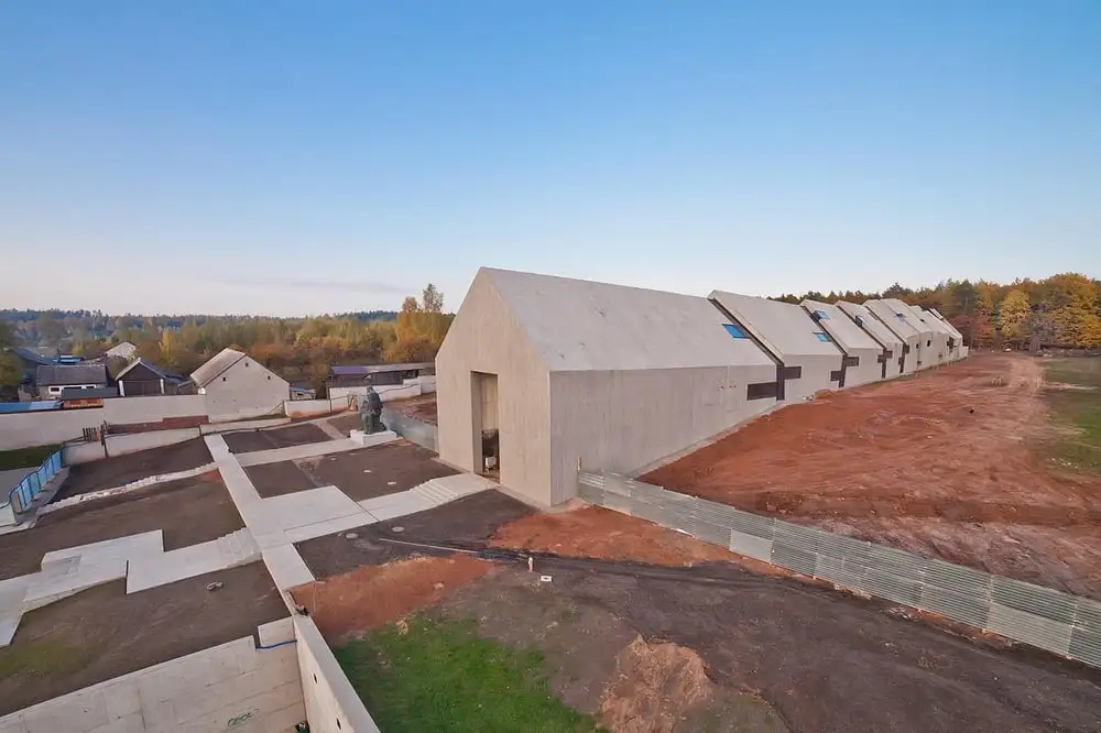 The Mausoleum of the Martyrdom of Polish Villages commemorates Polish victims of WWII
