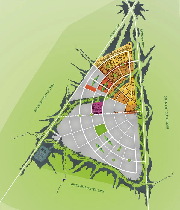 Phase 1 of Konza City's construction