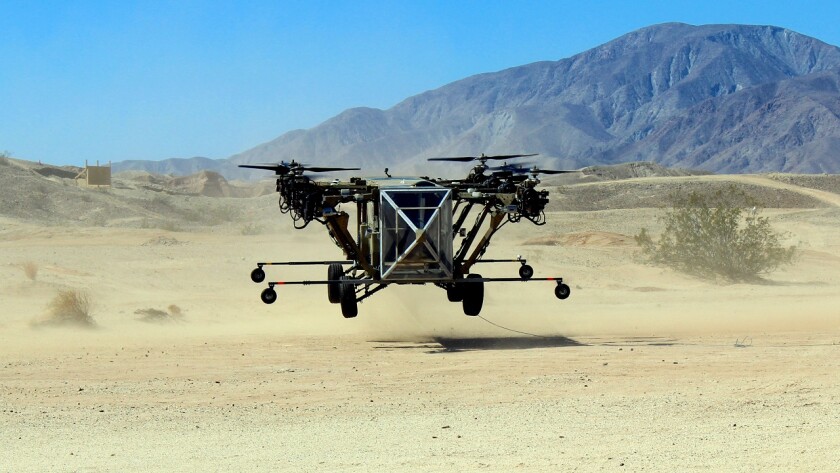 The Black Knight Transformer during its first flight