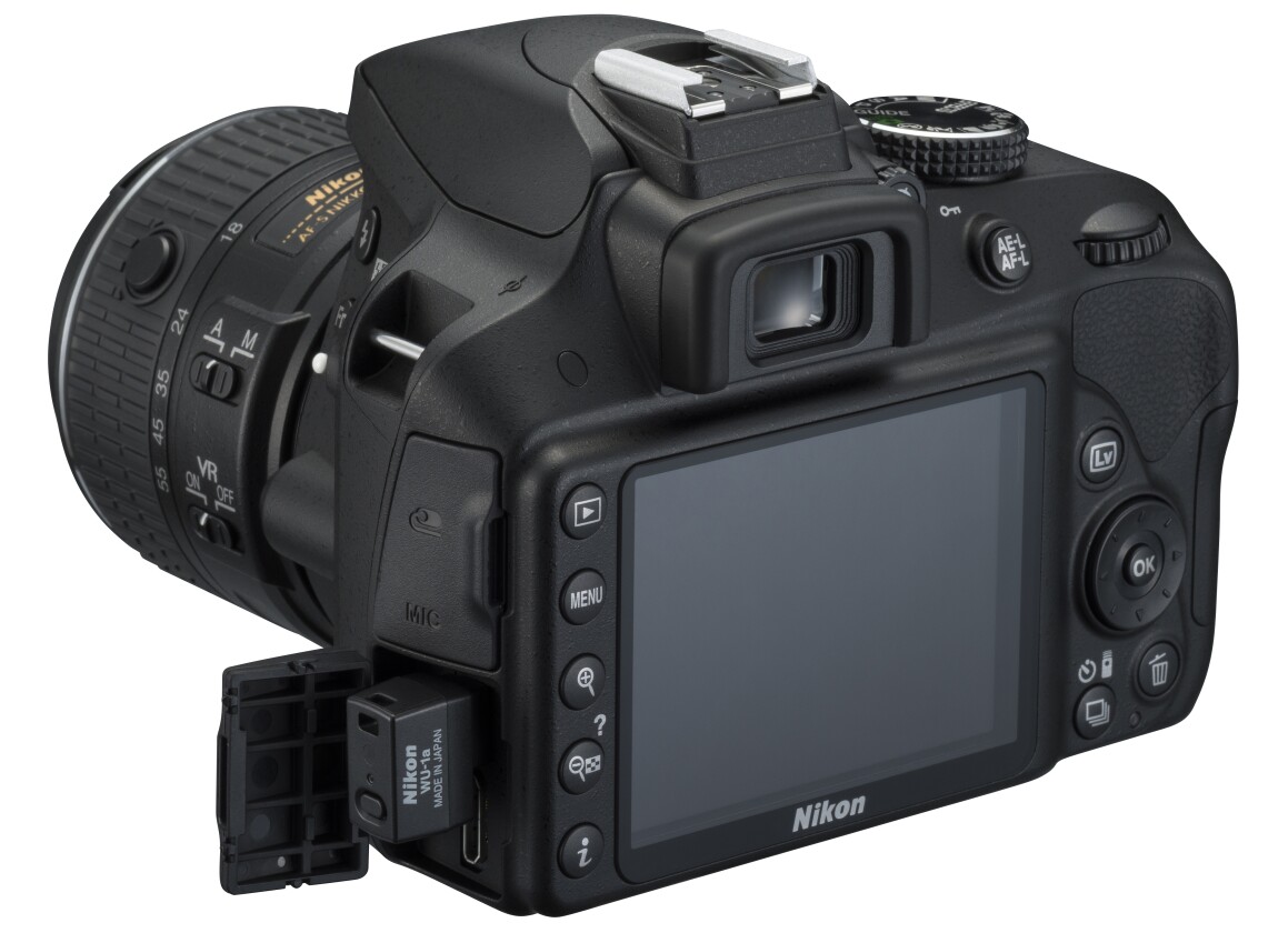 While the Nikon D3300 doesn't have built-in Wi-Fi, it is compatible with the WU-1a wireless adapter