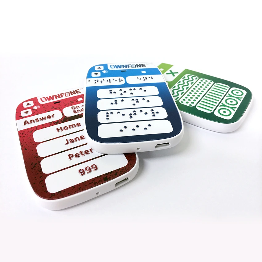 UK-based OwnFone has released a 3D-printed mobile phone with braille buttons