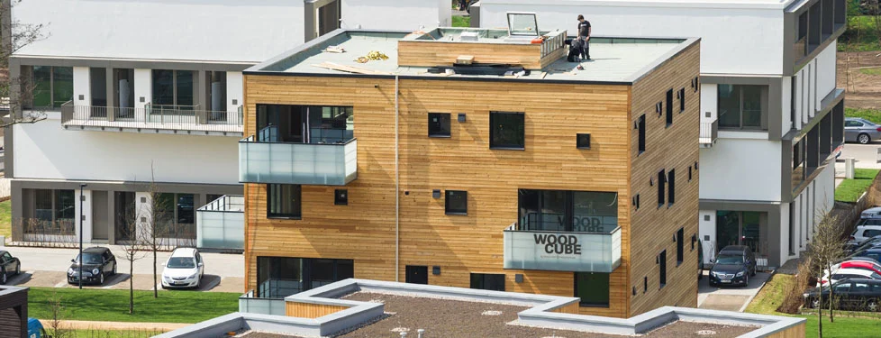 The building sports heat exchanger which can be controlled via iPad (Photo: IBA Hamburg)