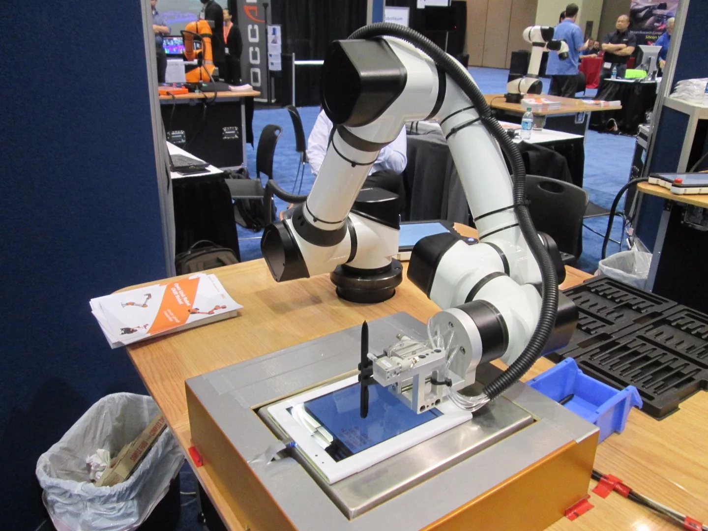 Robot quality control testing styluses