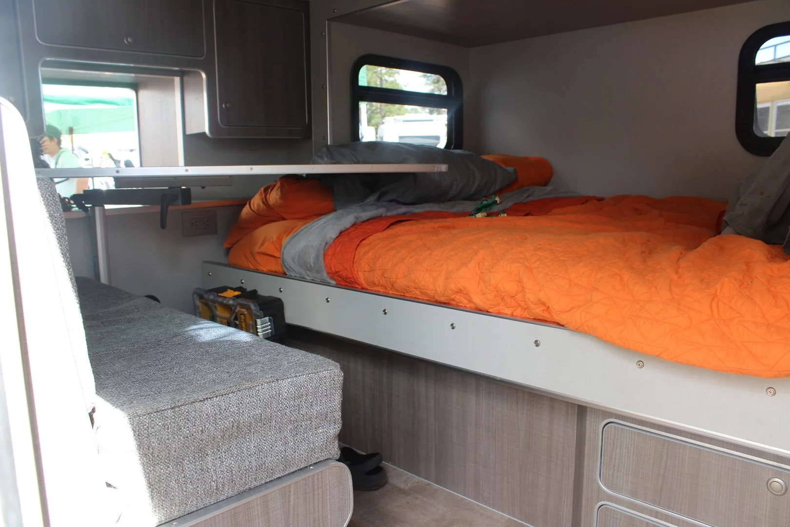 Inside Overkill's trailer