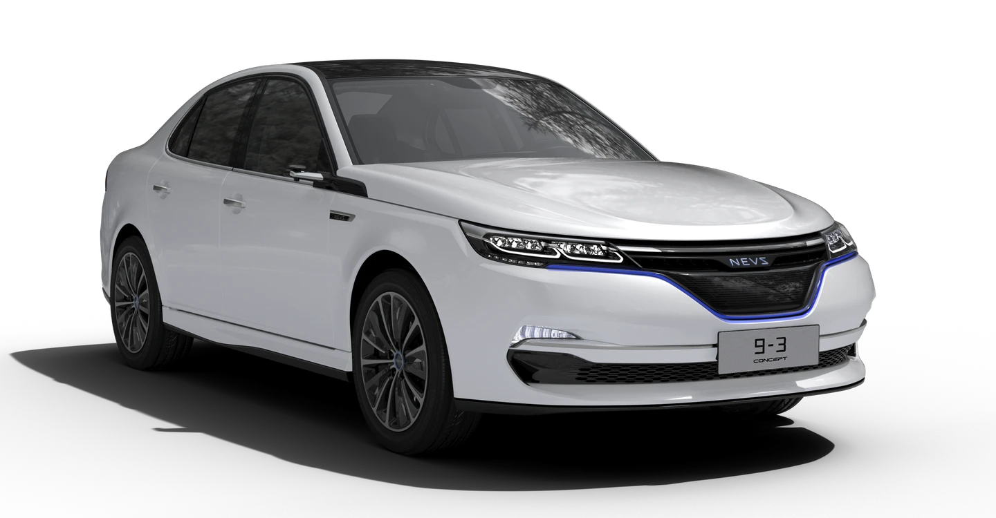 NEVS 9-3 electric sedan concept