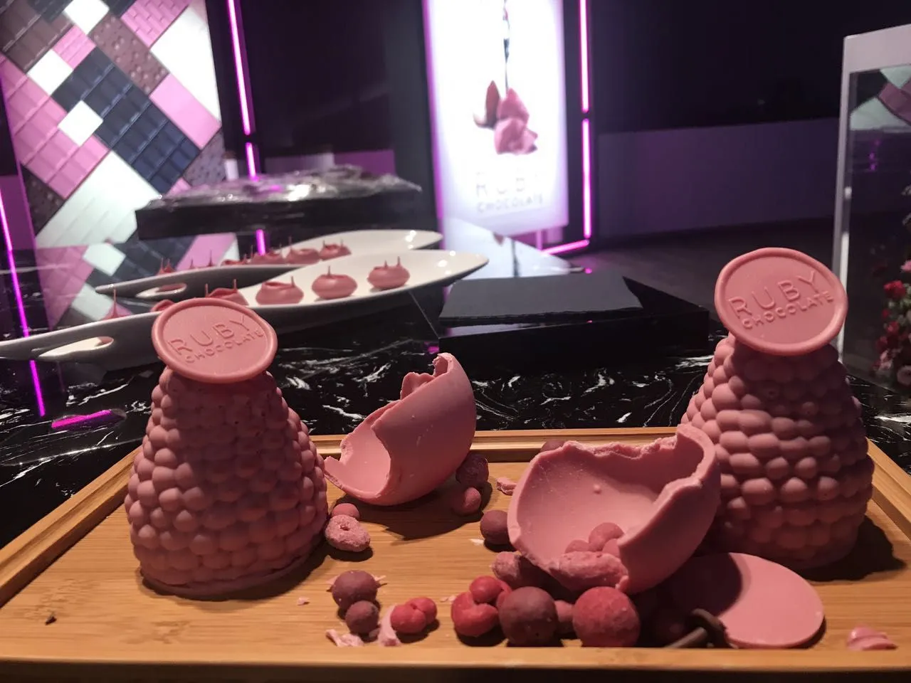 No color is added to ruby chocolate, nor are any berries or berry flavoring