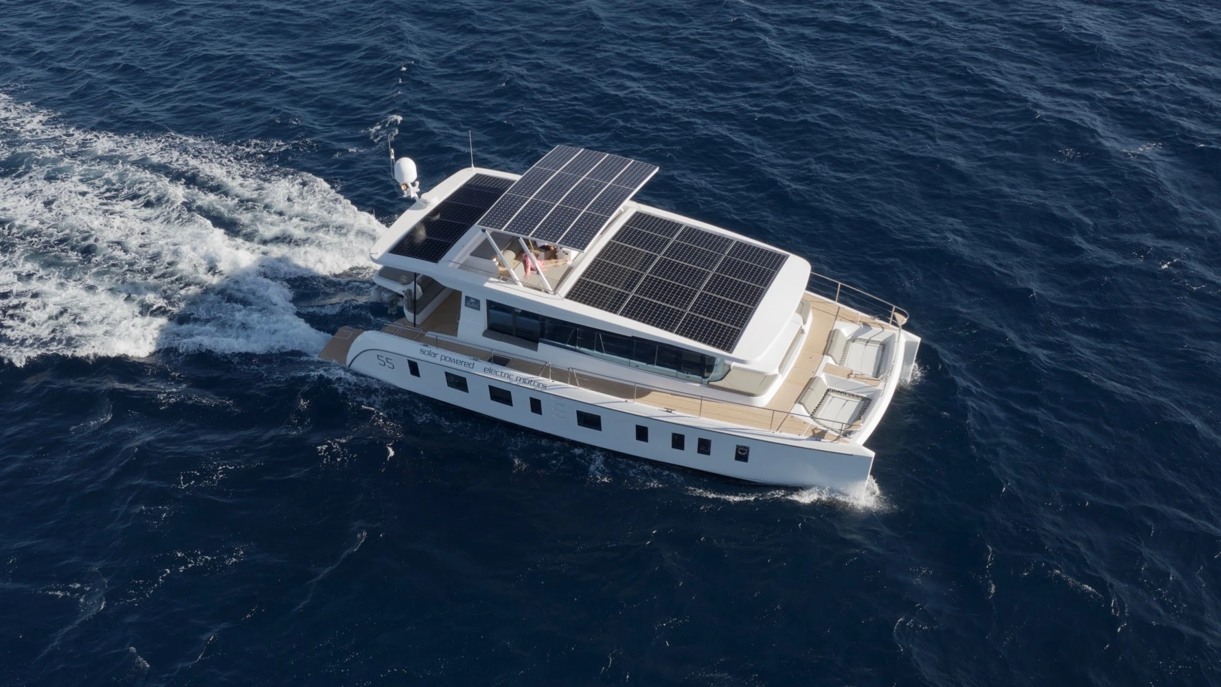 The Silent 55 offers solar-electric yachting