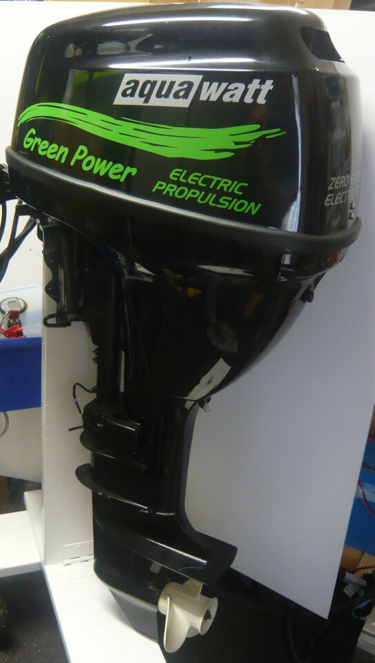 The 30 hp Aquawatt - the world's most powerful electric outboard motor