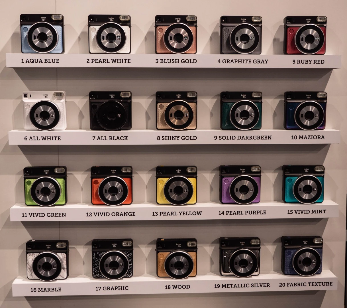 Fujifilm's Instax Square SQ6 - multicoloured digital polaroid-style shooter