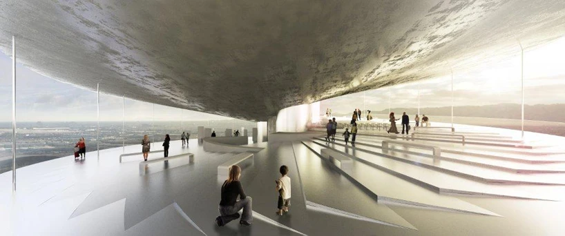 The tower will include retail, restaurant and exhibition spaces (Image: BIG)