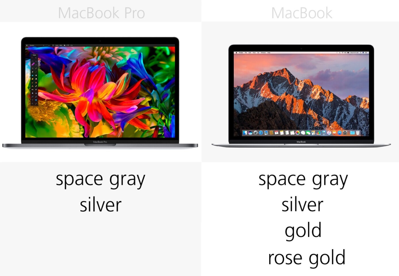 13inch MacBook Pro vs. 12inch MacBook (2016)