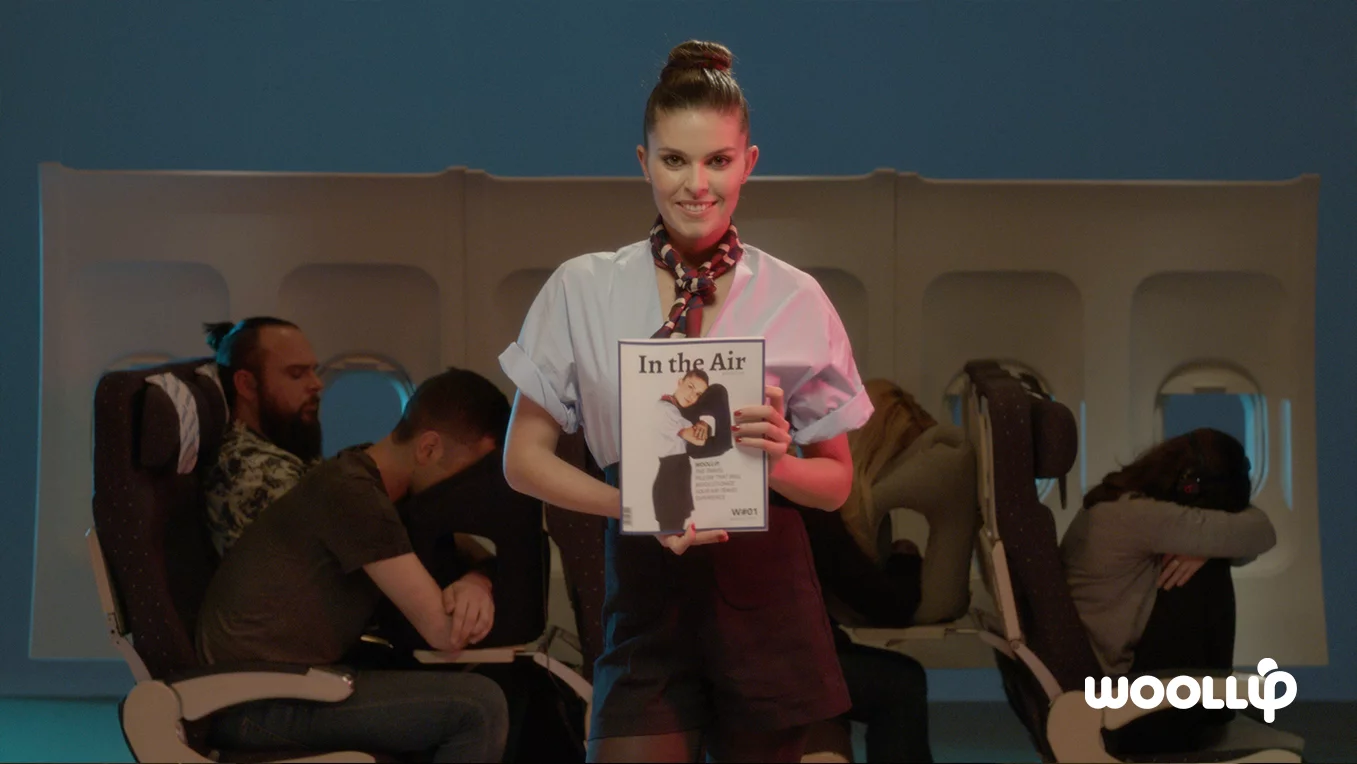 The Woollip is provided with its own directions-for-use card that is based on an airplane's emergency instructions card