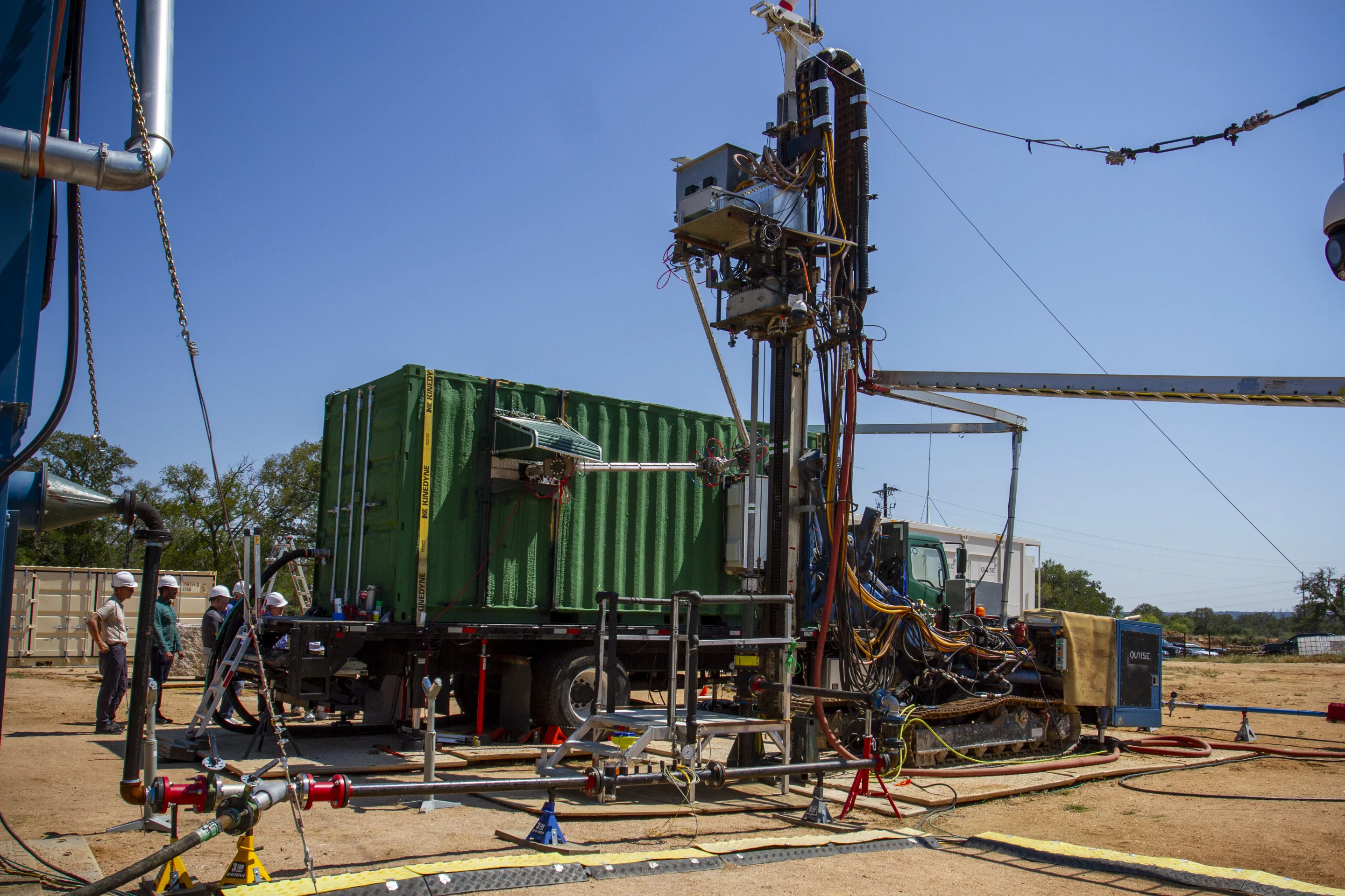 The Quaise M1 Mobile Unit was responsible for the record-setting mm-wave borehole depth of 118 meters