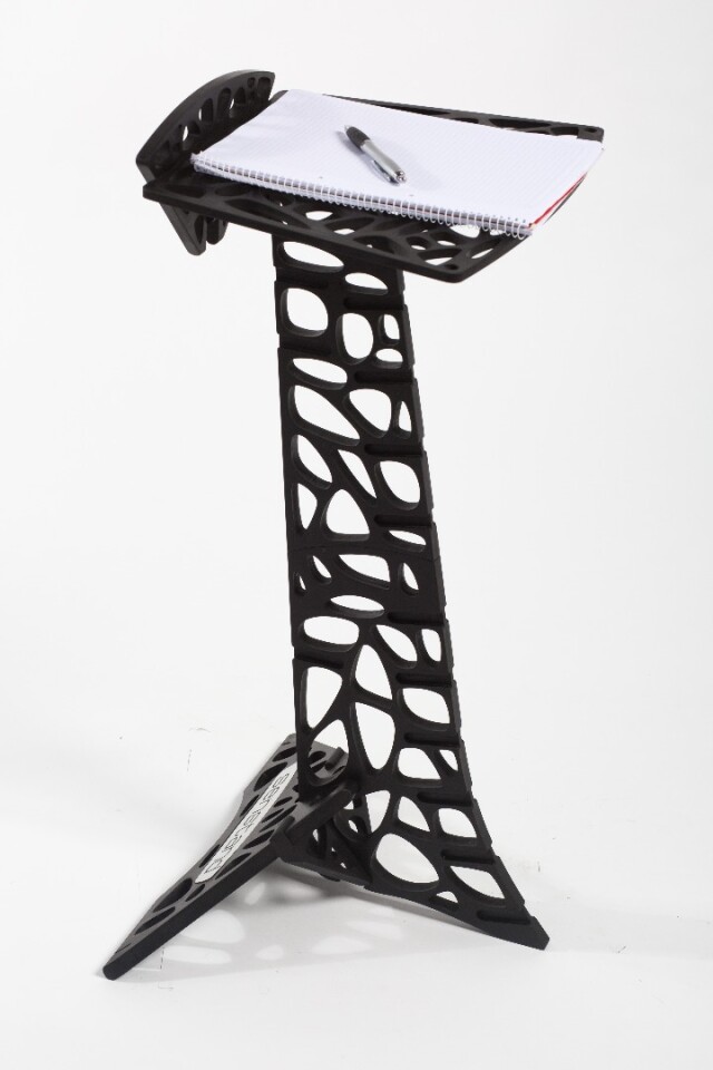 Modular music stand is like a multitool for musicians