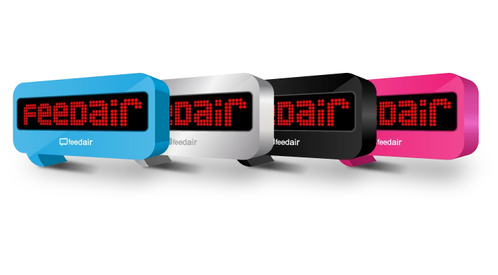 Feedair personalized news ticker