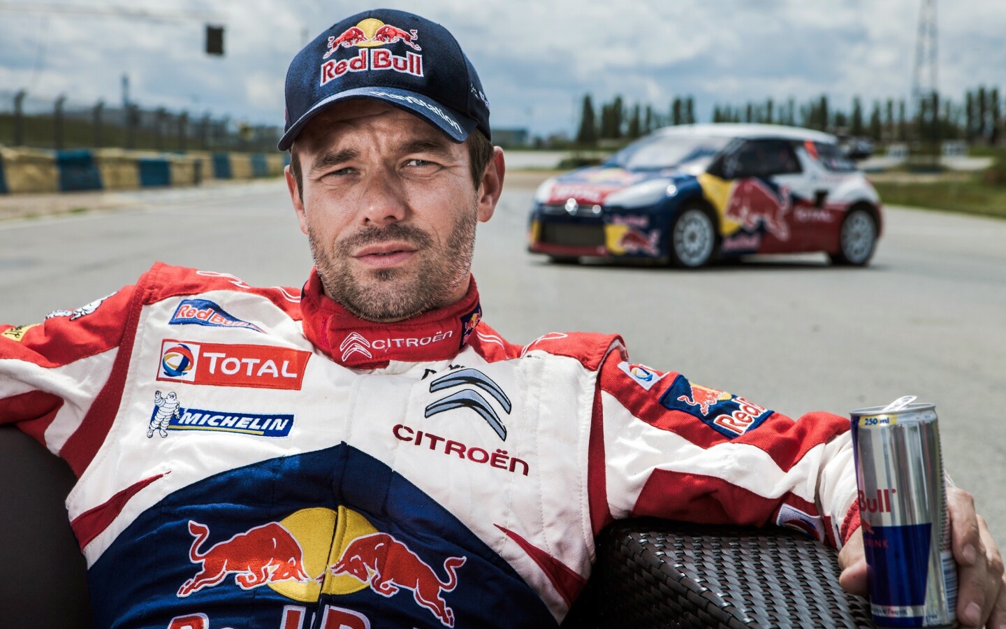 Sebastien Loeb and his Citroen DS3 WRC. Some time in the next month or two, Loeb will win his ninth straight WRC Drivers title.