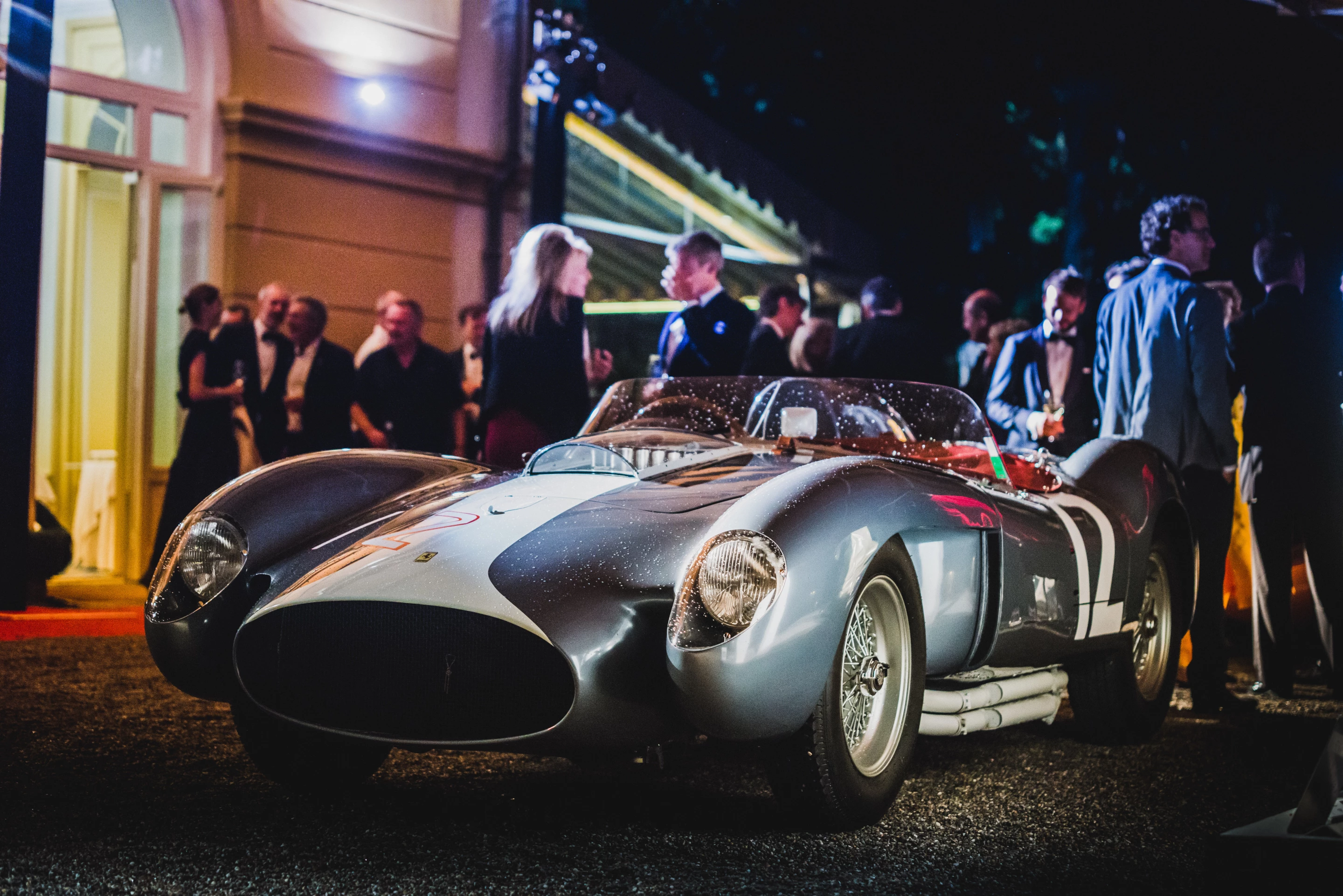 1958 Ferrari 335 S Spyder by Scaglietti | Winner: 2018 Concorso d'Eleganza Villa d'Este | Owner: Andreas Mohringer, Austria | Specifications: 4023 cc, DOHC V12 engine • 5-speed manual transaxle • 390 horsepower at 7400 rpm • Independent suspension front, De Dion real axle • Four-wheel hydraulic drum brakes