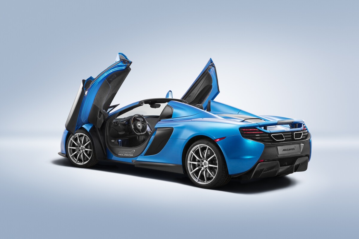 Satin-finish carbon fiber is used on the rear diffuser, side skirts and front bumper