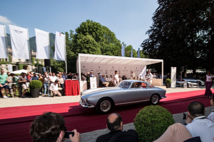 This category is clearly about luxury and speed and it was a fairly safe quinella of Ferrari and Mercedes that took the first two spots in the class. The class winner was this 1955 Ferrari 250 Europa GT Speciale by Pininfarina, owned by Audrey & Martin Gruss of the United States.