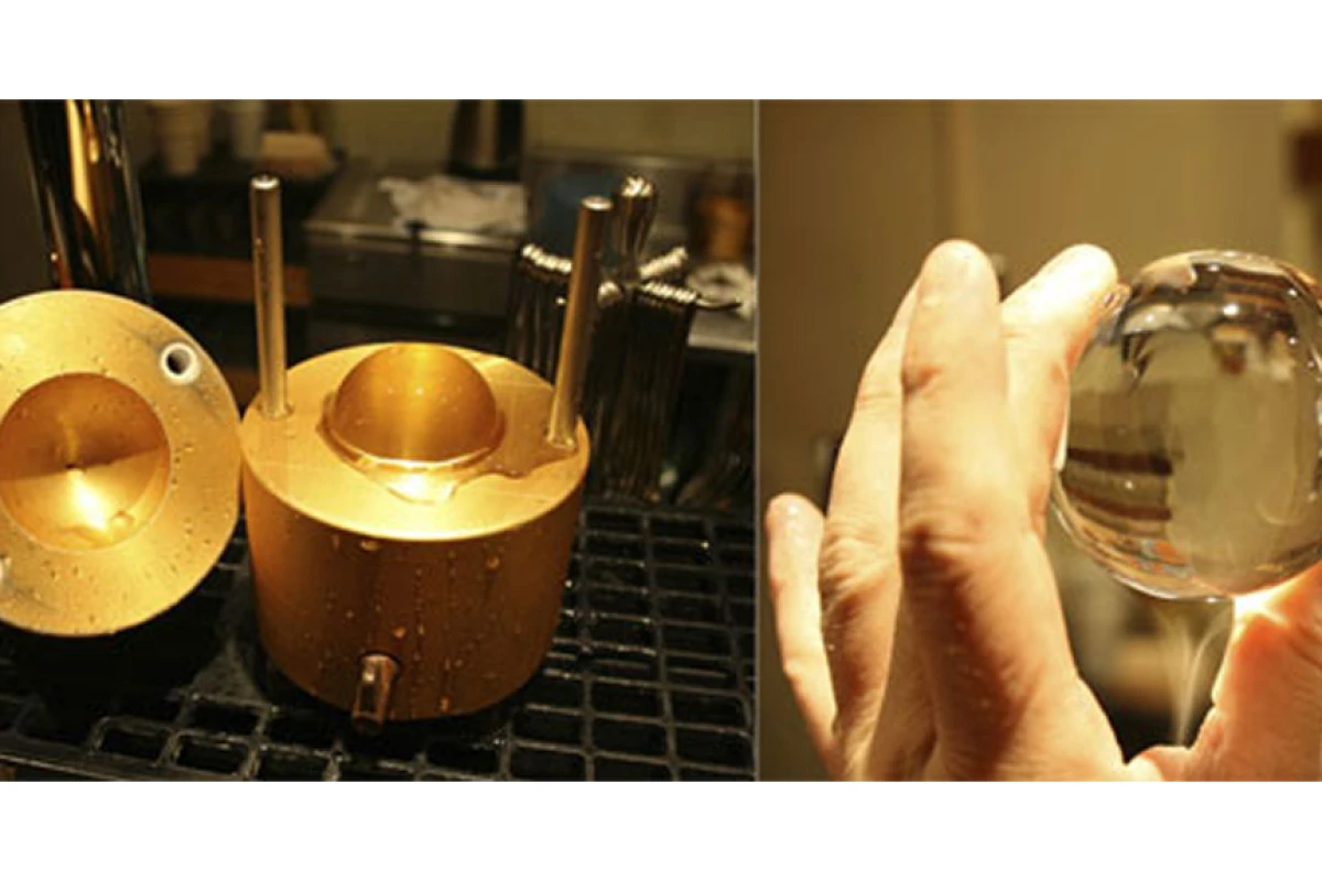 The Ice Ball Mold turns an ugly chunk of ice into a spherical thing of beauty