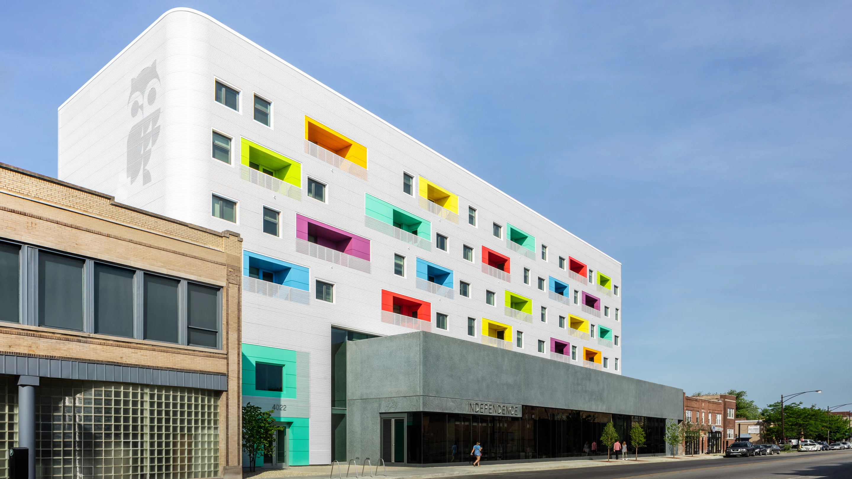 Independence Library and Apartments was designed by John Ronan Architects and is located in Chicago, Illinois. The project was recognized in Category 3 - Multifamily Housing