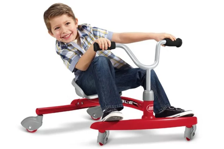 Ziggle is a ride-on car for kids which utilizes the force of lateral friction to propel it forward