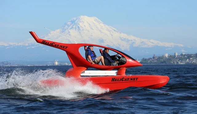 The Helicat 22 "takes off"