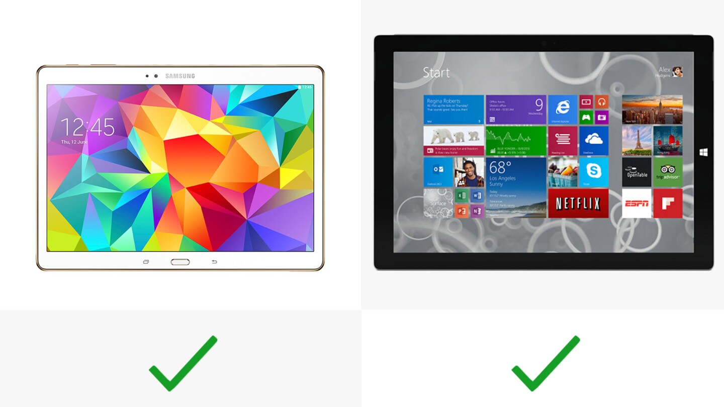 Both tablets have their own takes on side-by-side multitasking