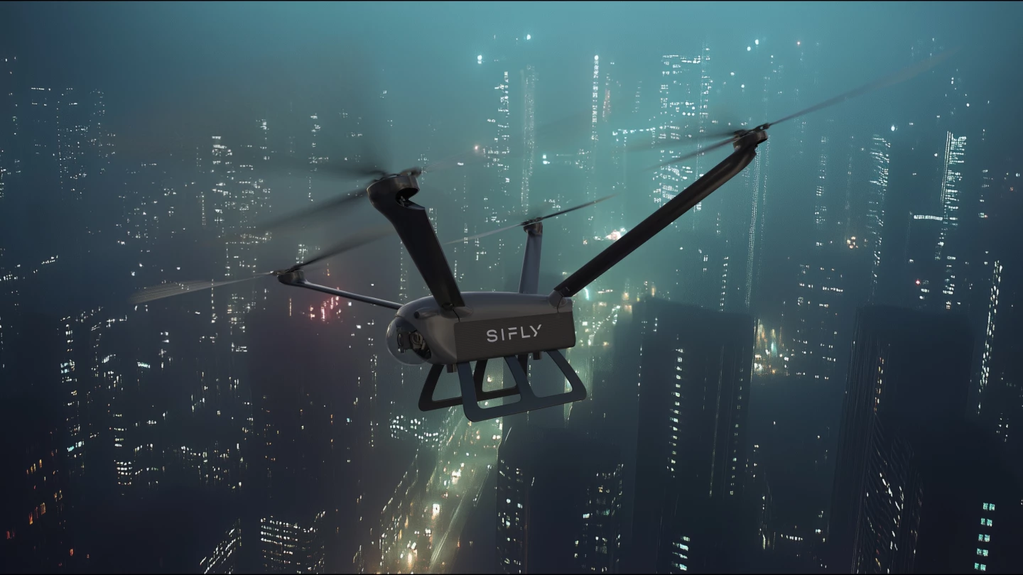 An extremely low noise profile makes the SiFly drones almost silent at just 100 meters away – that'll make them much more palatable in urban environments
