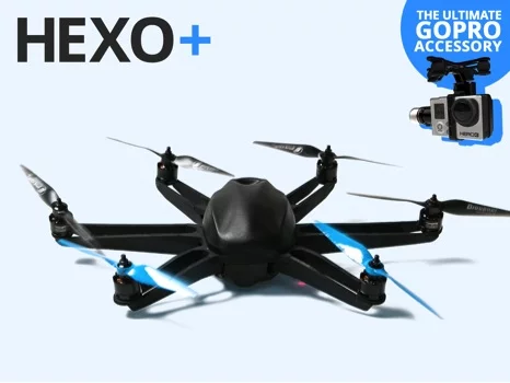 The current HEXO+ prototype has a top speed of 70 km/h (44 mph), a flight time of 15 minutes per charge of its battery, and can maintain a shooting distance of up to 50 meters (164 ft) from its user