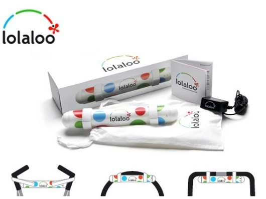 The Lolaloo rocking device takes care of rocking baby to sleep while you relax