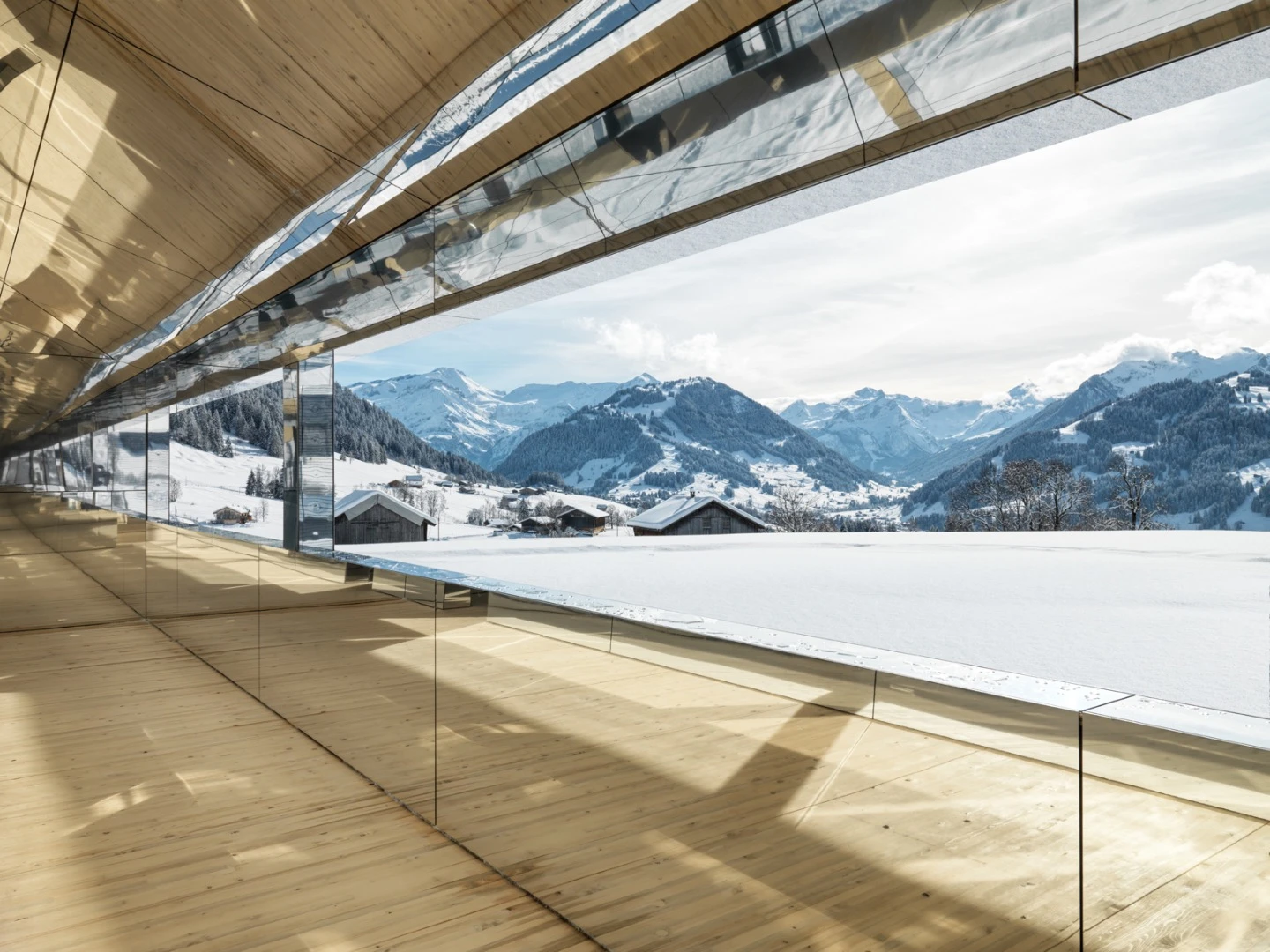 The cabin is named Mirage Gstaad and is part of Aitken's wider Mirage series, which includes two other cabins