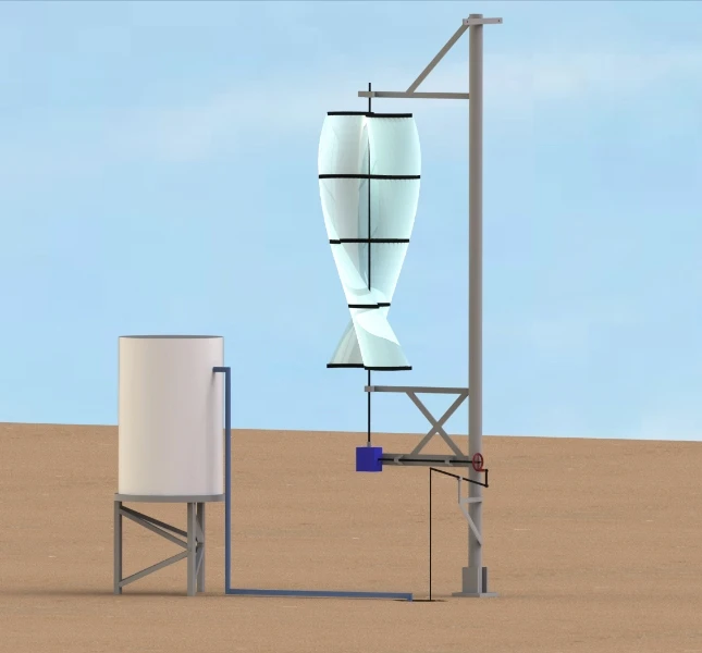 Concept design for a stand-alone off-grid wind pump