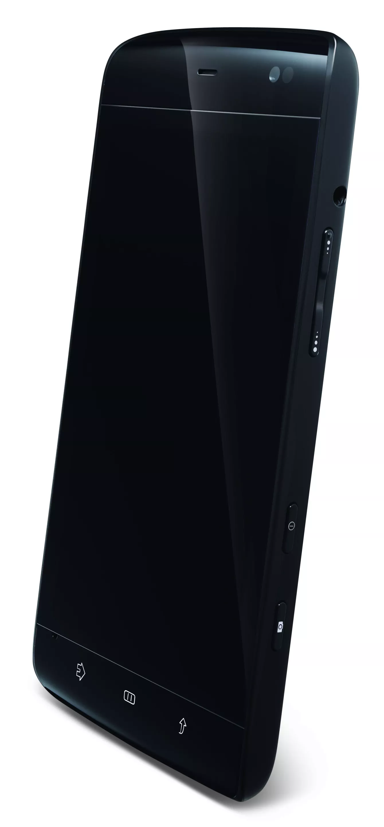 There's a speaker and mic to the front of the device for taking calls