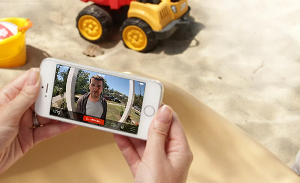 Users can access live footage from their doorbell via iOS or Android mobile apps