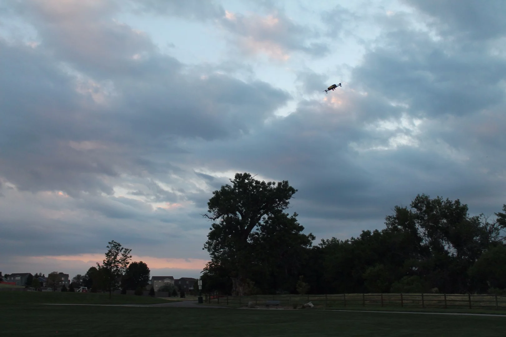 The quick antics of the Parrot Bebop were an attention-getter at this Colorado park