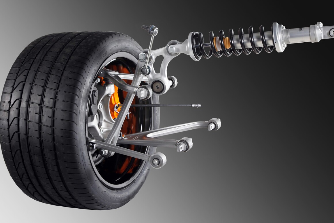 introduces pushrod suspension to series production