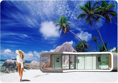 Coodo studio has created a series of modular units that can be sold separately or coupled together to offer more space and more flexibility