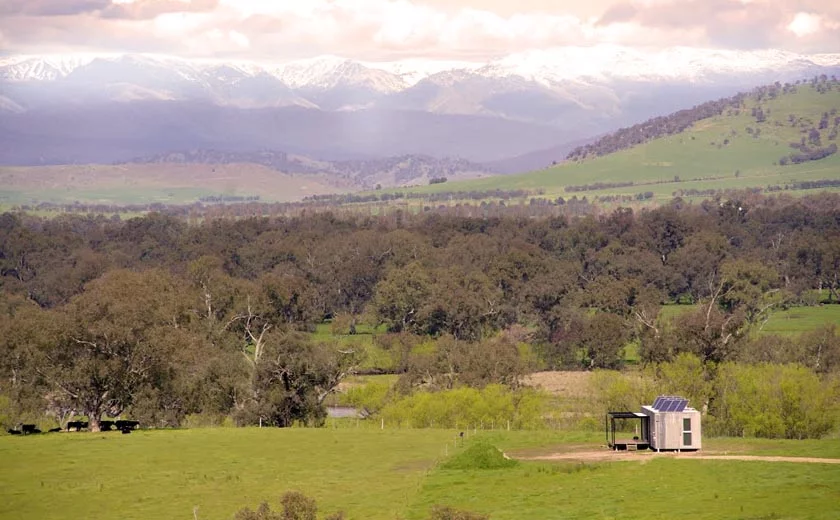 Ensuring minimal impact on the environment the home is also fitted with rooftop solar panels, a septic tank, rainwater tank and LED lighting