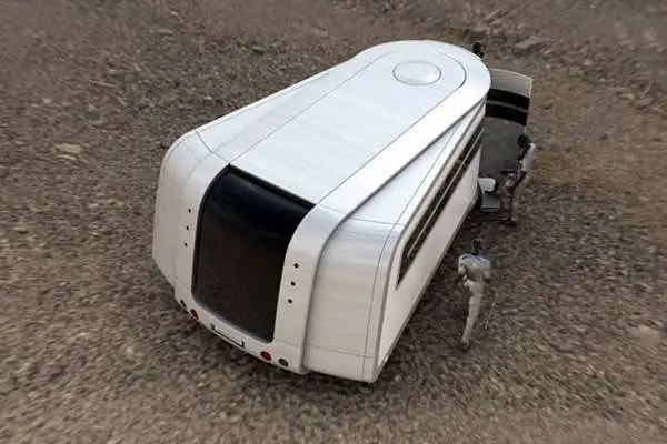 Odorico Pordenone expandable trailer by Jakub Novak - wings extended, side view