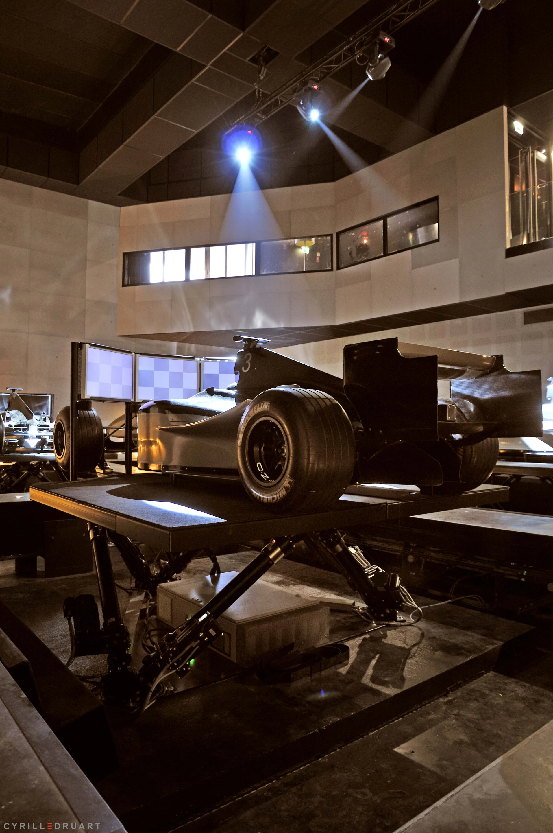 Each simulator at I-WAY World features up to six degrees of freedom