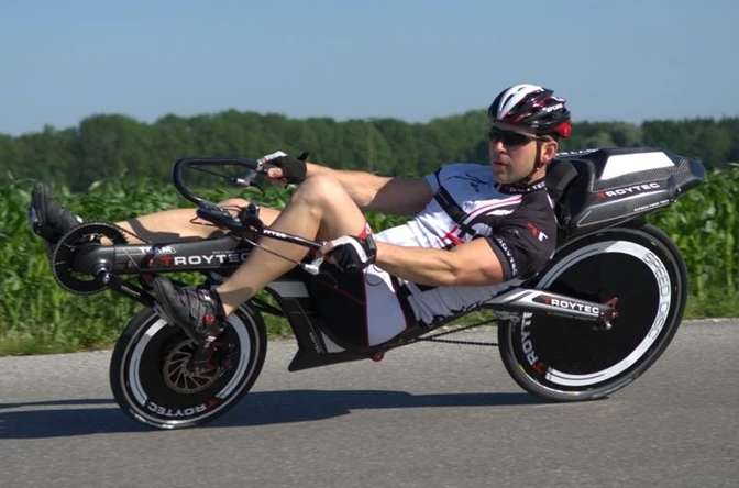 TroyTec says the Revolution can hit speeds up to 27 mph (44 km/h) with 250 watts of leg power