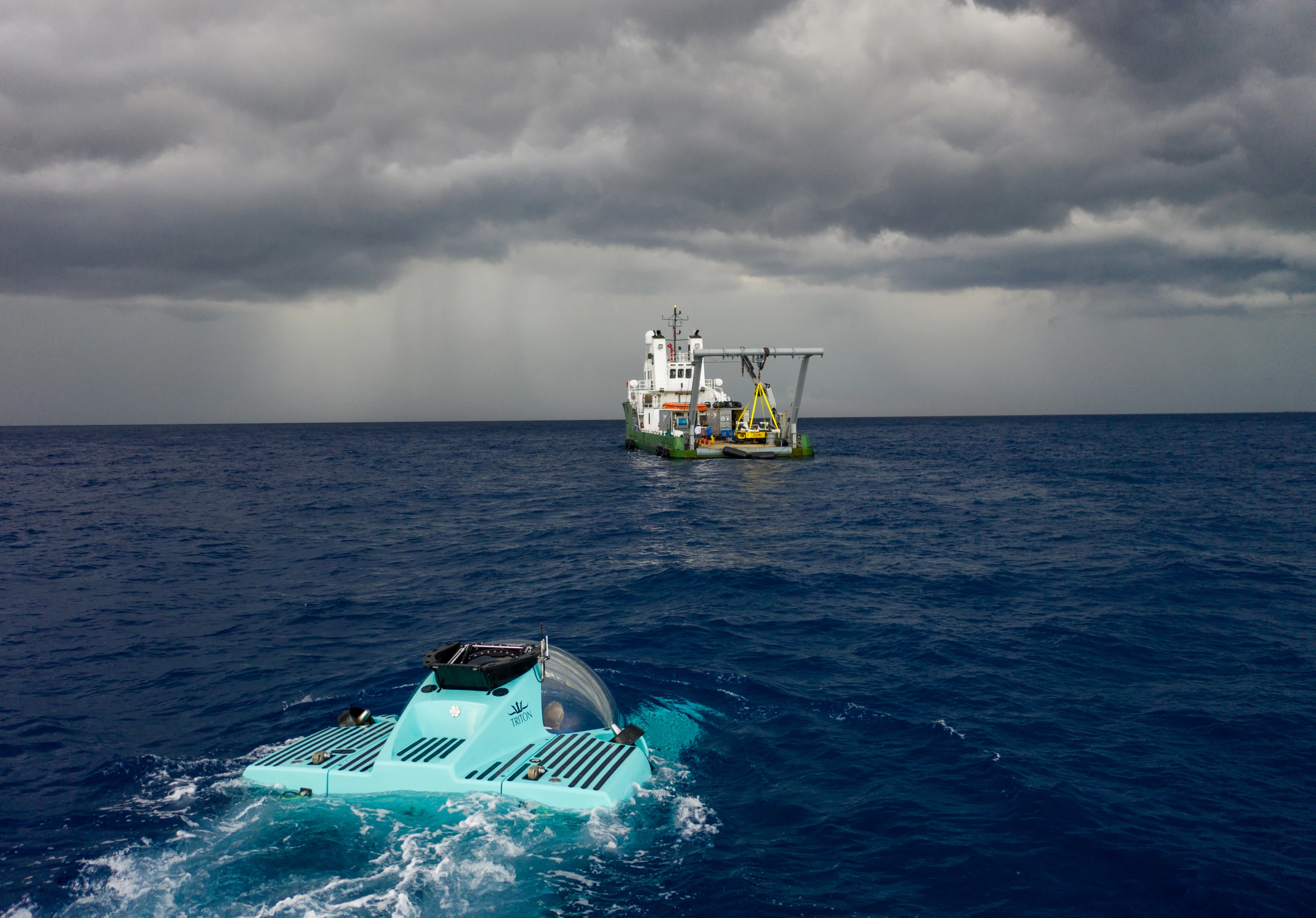 Now, subsititute that proletarian-looking support vessel for the mega-yacht of your choice