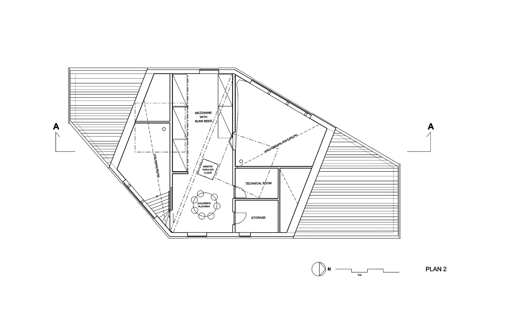Architectural plan of the Rabot Tourist Cabin (Image: JVA)